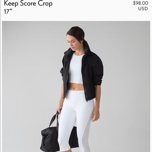 Keep score crop Lululemon